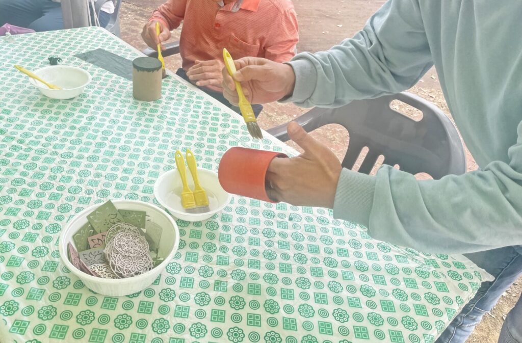안동한지축제 체험 풍경 만들기